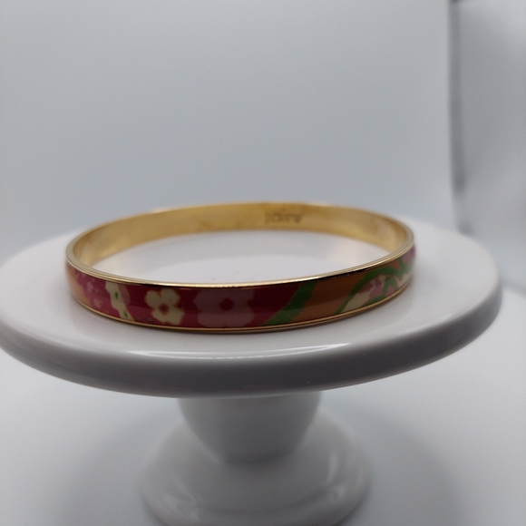 J.Crew Floral Design Thin Bangle Bracelet, GC. - Picture 4 of 12